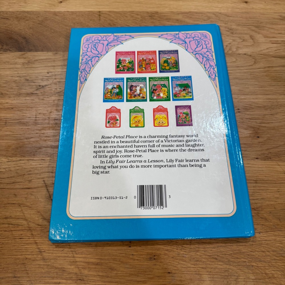 Rose Petal Place Lily Fair Learns a Lesson 1984 Parker Brothers Story Book Vtg - Picture 3 of 8
